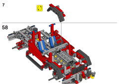 LEGO 8258 instructions page 18 – build guide